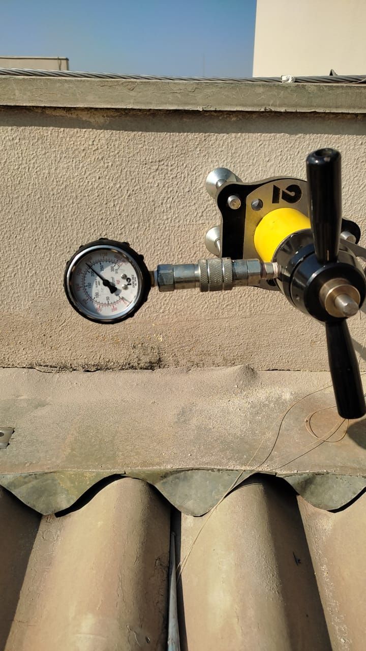 Teste de arranque e laudo técnico